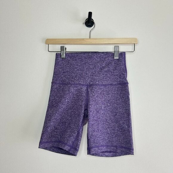 Aritzia TNA Action Cozy Fig Purple Biker Shorts sz XS - Picture 1 of 5